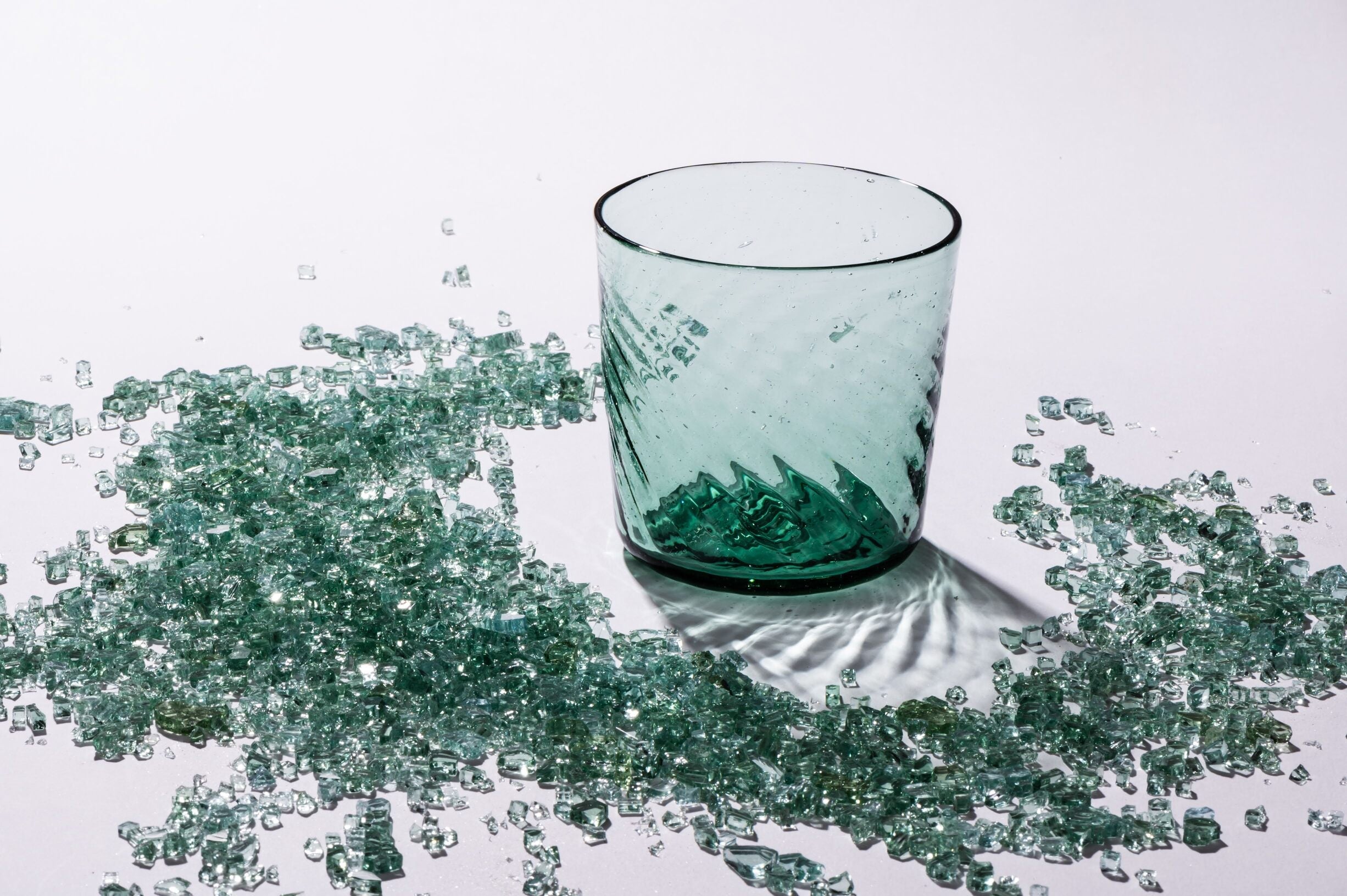 mado Ryukyu glass reborn from crushed car-window glass