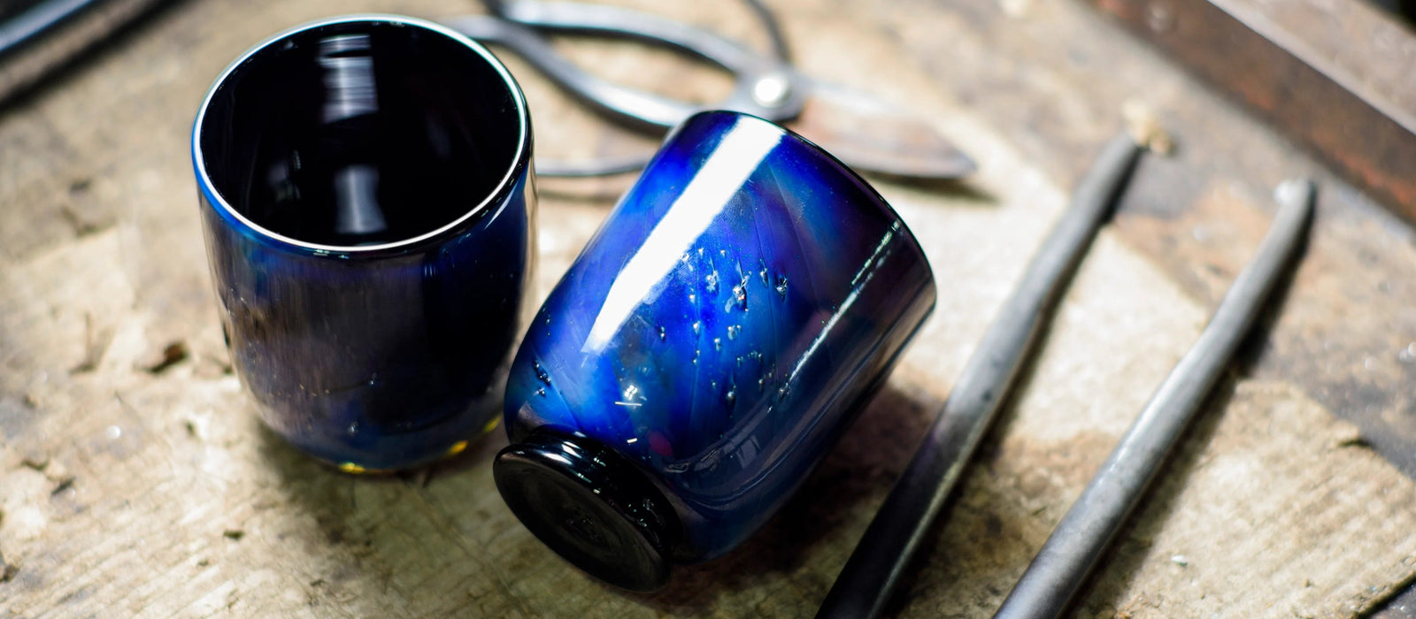 Indigo cups